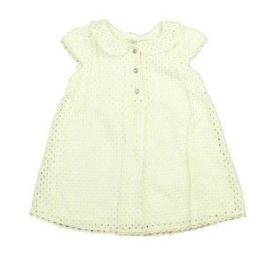 Pili Carrera Girls White Eyelet Dress size: 2T